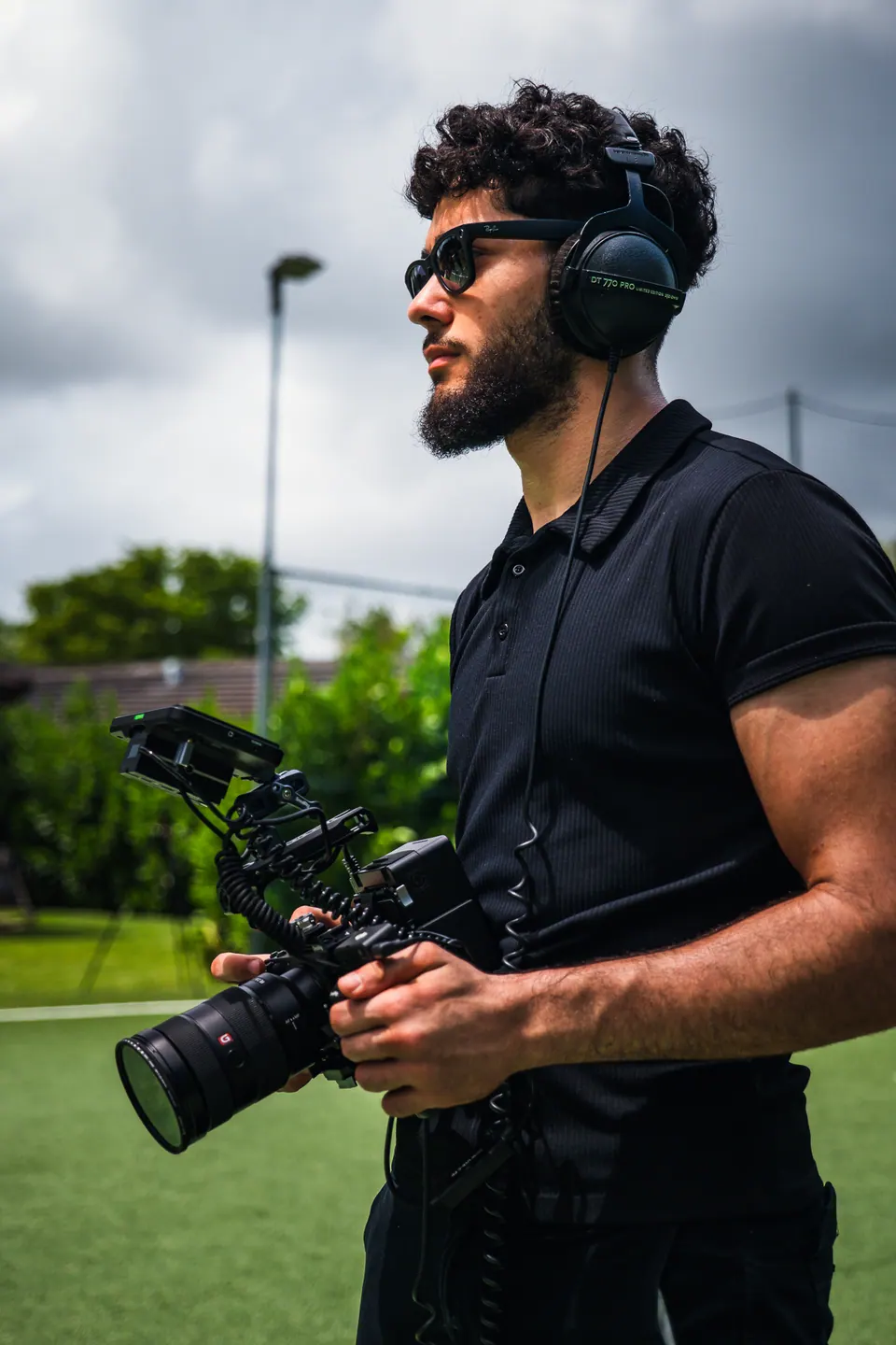 Daniel Guillén trabajando