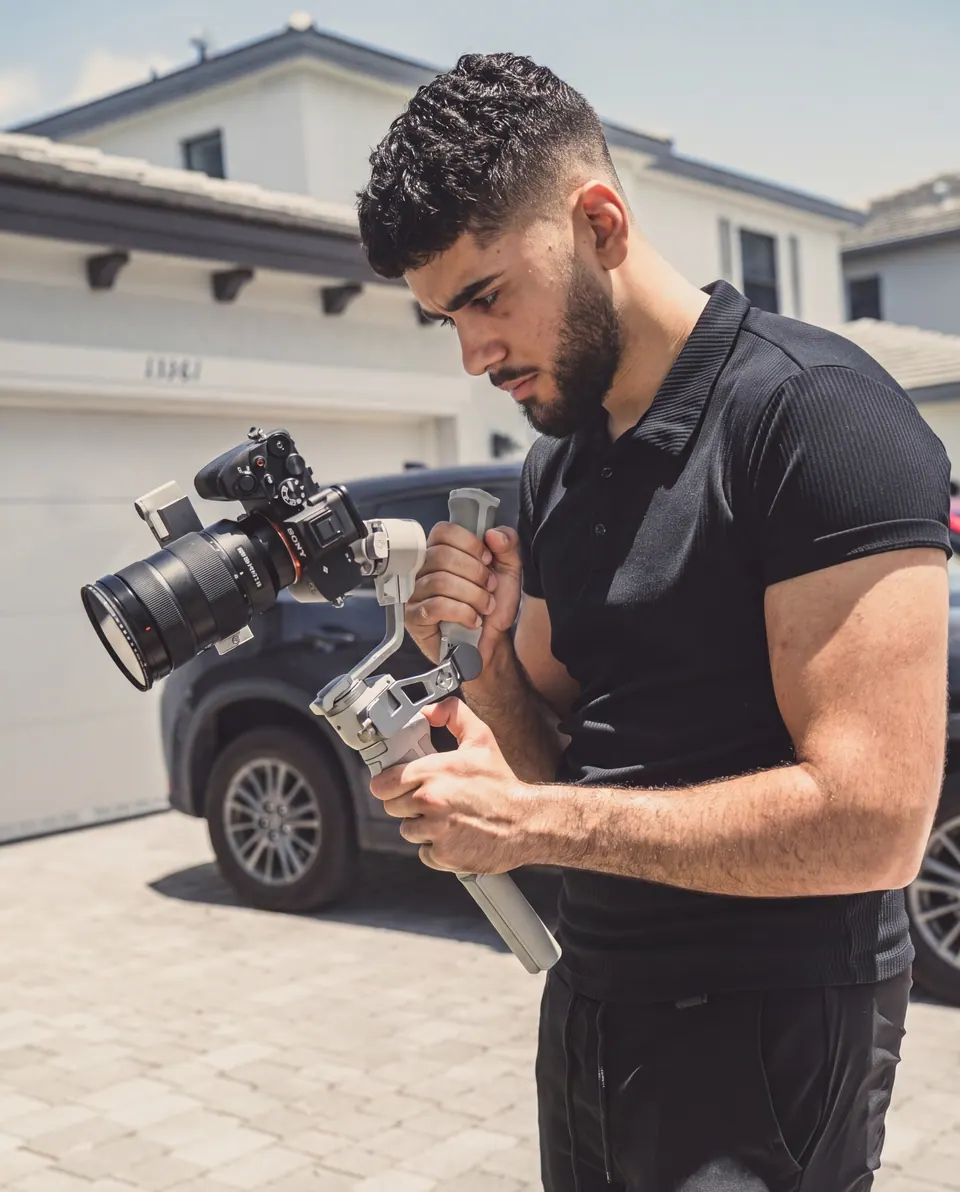 Daniel Guillén trabajando